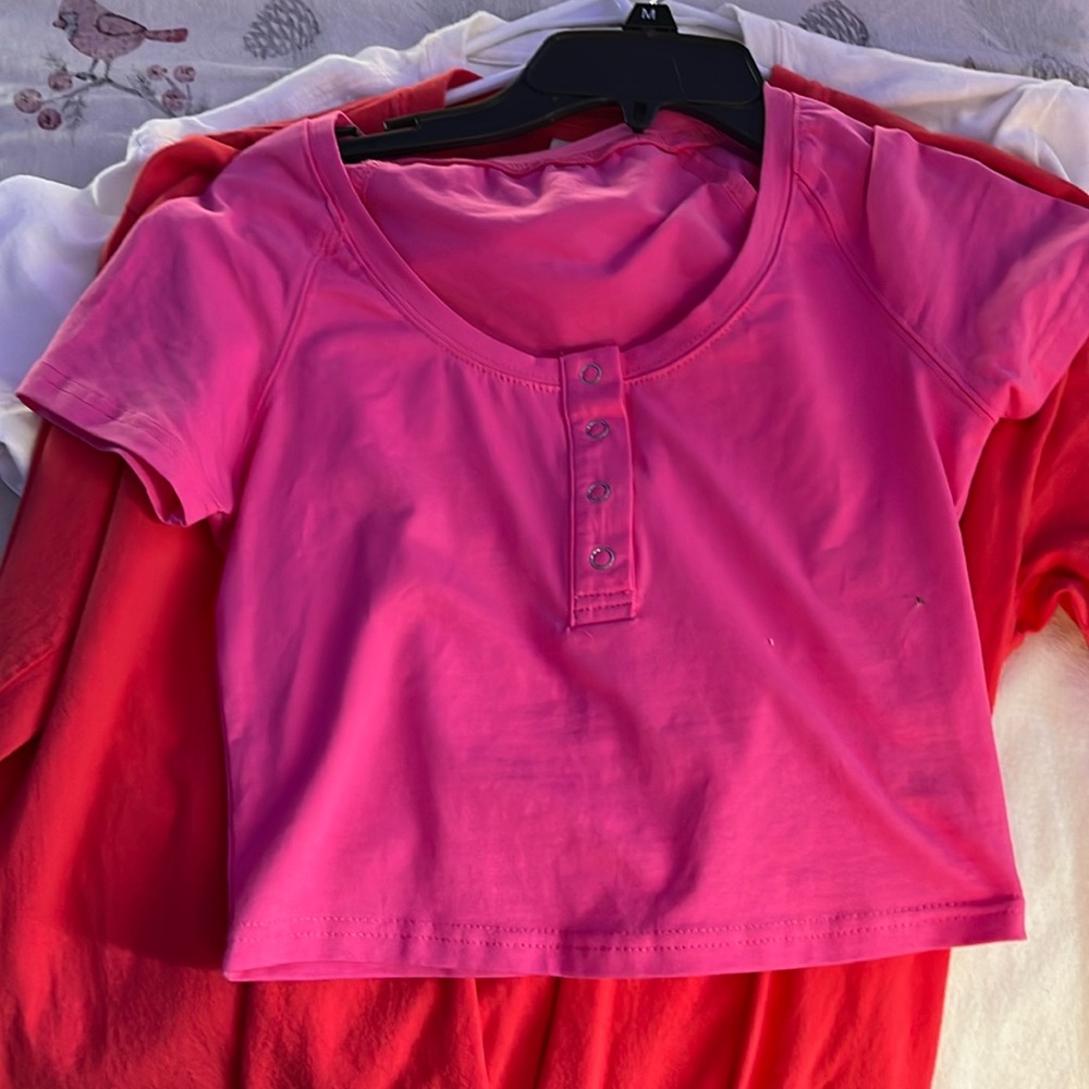 Pink crop top